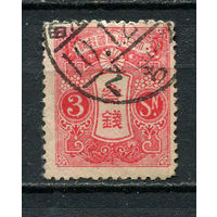 Японская империя - 1915/1935 - Таваза 3S - [Mi.114A] - 1 марка. Гашеная.  (Лот 91EC)-T5P6
