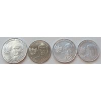 Индонезия. набор 4 монеты 100 200 500 1000 рупий 2016 год