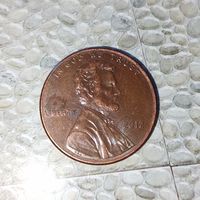 1 цент 2012 года США. Очень красивая монета! Шикарная родная патина!