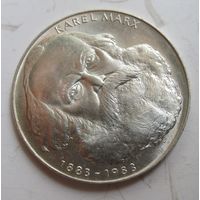 Чех  100 крон 1983  Маркс, серебро  .RS-.57