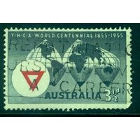 Австралия 1955 Mi#  256 Столетие создания YMCA. Гашеная (AU03)