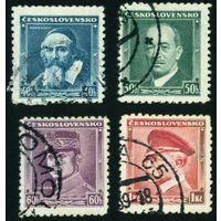 Известные личности Чехословакия 1936 год серия из 4-х марок