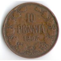 10 пенни 1905 год _состояние VF/XF
