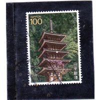 Япония. Ми 1810. Пятиэтажная пагода, храм Мур, 9 век, Уда, префектура Нара. 1988.