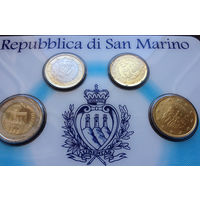Сан-Марино 20, 50 евроцентов, 1, 2 евро 2002