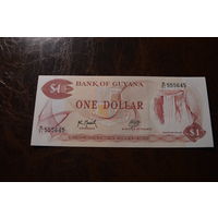 Гайана 1 доллар образца 1966-1992 года XF p21g(2)
