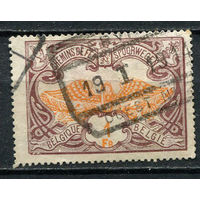 Бельгия - 1902/1906 - Крылья 1Fr. Железнодорожные марки - [Mi.39e] - 1 марка. Гашеная.  (Лот 10EV)-T25P1