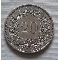 20 раппенов 1977 г. Швейцария