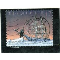 Бельгия.Ми-2778. Экспедиция на Южный полюс. 100 ktn/ Корабль BELGICA/ 1997