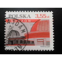 Польша,2007, Стандарт, г. Хожув, Mi 2,7 евро гаш.