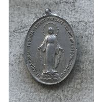 Католический медальон (образок) алюминий - без минималки