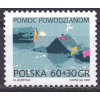 Польша 1997 3669 1e Наводнение в Польше MNH