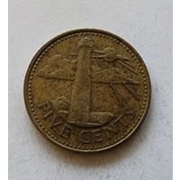 Барбадос 5 центов, 1998