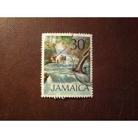 Ямайка 1972 г.Водопады на реке Даннс-Ривер ./37а/