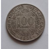100 франков 2005 г. Западная Африка