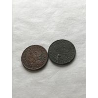 Польша до 1939, 2 монеты по 1 грошу