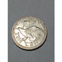 Барбадос 10 центов 1992 года