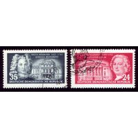 2 марки 1953 год ГДР 382-383