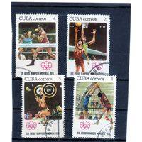 Куба.Mi:CU 2135-2138. Бокс,Волейбол,Баскетбол,Штанга. XXI олимпийские игры. Монреаль. 1976.