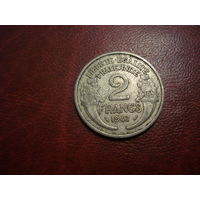 2 франка 1947 год Франция