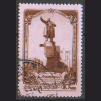 З. 1651. 1953. Памятник В.И. Ленину. гаш.