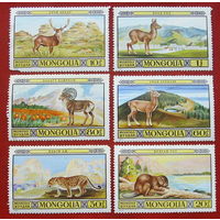 Монголия. Фауна. ( 6 марок ) 1974 года. 5-2.