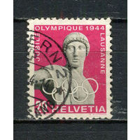Швейцария - 1944 - 50-летие Олимпийского крмитета 20С - [Mi.429] - 1 марка. Гашеная.  (Лот 75DZ)-T5P7