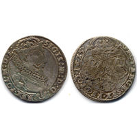 6 грошей (шостак) 1625, Сигизмунд III Ваза, вариант с гербом Сас