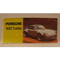 Вкладыш от жвачки mayfair 36 Porsche
