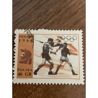 Польша 1968. Летние олимпийские игры Мехико 1968. Марка из серии