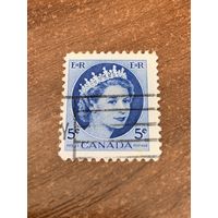 Канада 1954. Елизавета II. Стандарт. Марка из серии