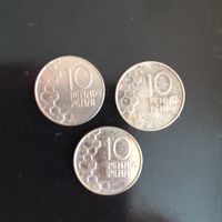 10 пенни 1990, 95 и 98 год Финляндия