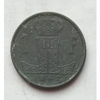 Бельгия 1 франк 1942 г. BELGIE - BELGIQUE