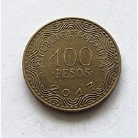 Колумбия 100 песо, 2017