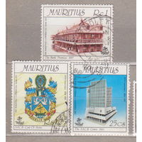 Архитектура Герб 150-летие Коммерческого банка Маврикия Маврикий 1988 год  лот 16