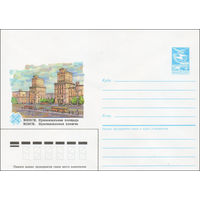 Художественный маркированный конверт СССР N 85-324 (19.06.1985) Минск. Привокзальная площадь