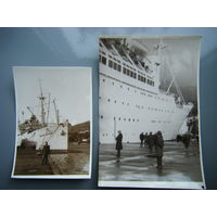 2шт. Фото 1960е годы.  Корабль АДМИРАЛ НАХИМОВ.
