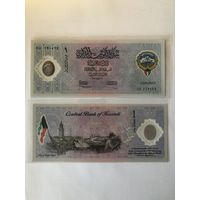 Кувейт 1 динар 2001 UNC полимер