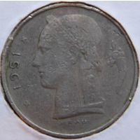 Бельгийское королевство 1 франк 1951 год