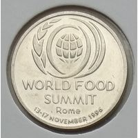 Румыния 10 лей 1996 г. Международный продовольственный саммит в Риме. В холдере