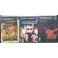 Игры ( 3 шт. ) для  Sony PlayStation 2  б/у набор 23