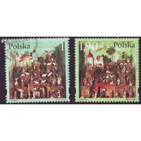 Рождество Польша 2001 год серия из 2-х марок