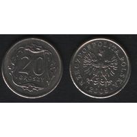 Польша y280 20 грош 2009 год (mw) (alb4-1 - двойная дата