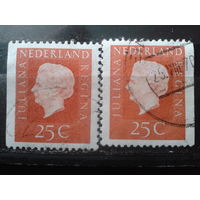 Нидерланды 1969 Королева Юлиана 25с марки из буклета
