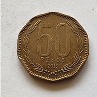 Чили 50 песо, 2013