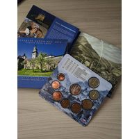 Словакия официальный набор монет евро регулярного чекана 1, 2, 5, 10, 20, 50 евроцентов, 1, 2 евро (8 монет) 2010 года в буклете.