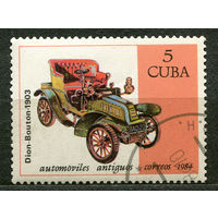 Транспорт. Старинный автомобиль. Куба. 1984