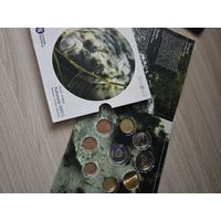 Финляндия 2017 год. 1, 2, 5, 10, 20, 50 евроцентов, 1 и 2 евро. Официальный набор монет в буклете.
