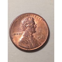 1 цент США 1987