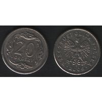 Польша y280 20 грош 2006 год (mw) (f0